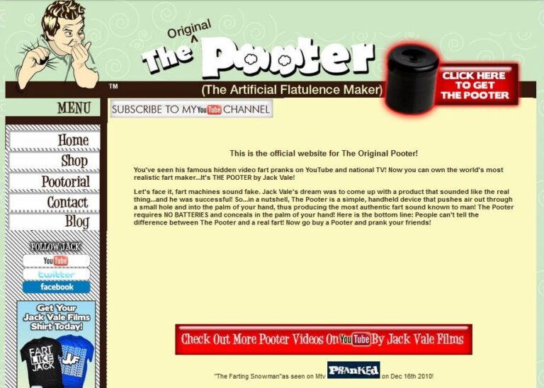 The pooter website 2011