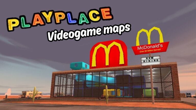 videogame maps of the Mcdonalds playplace